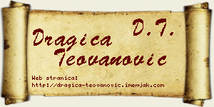 Dragica Teovanović vizit kartica